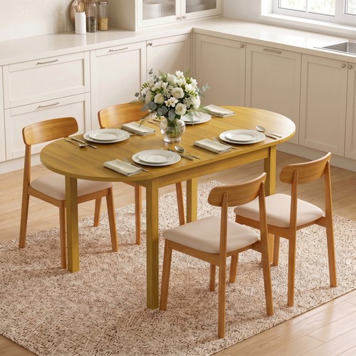 Wood kitchen table - table,, drop