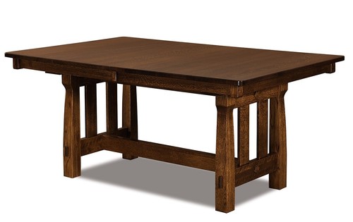 Rectangular dining table - dining,
